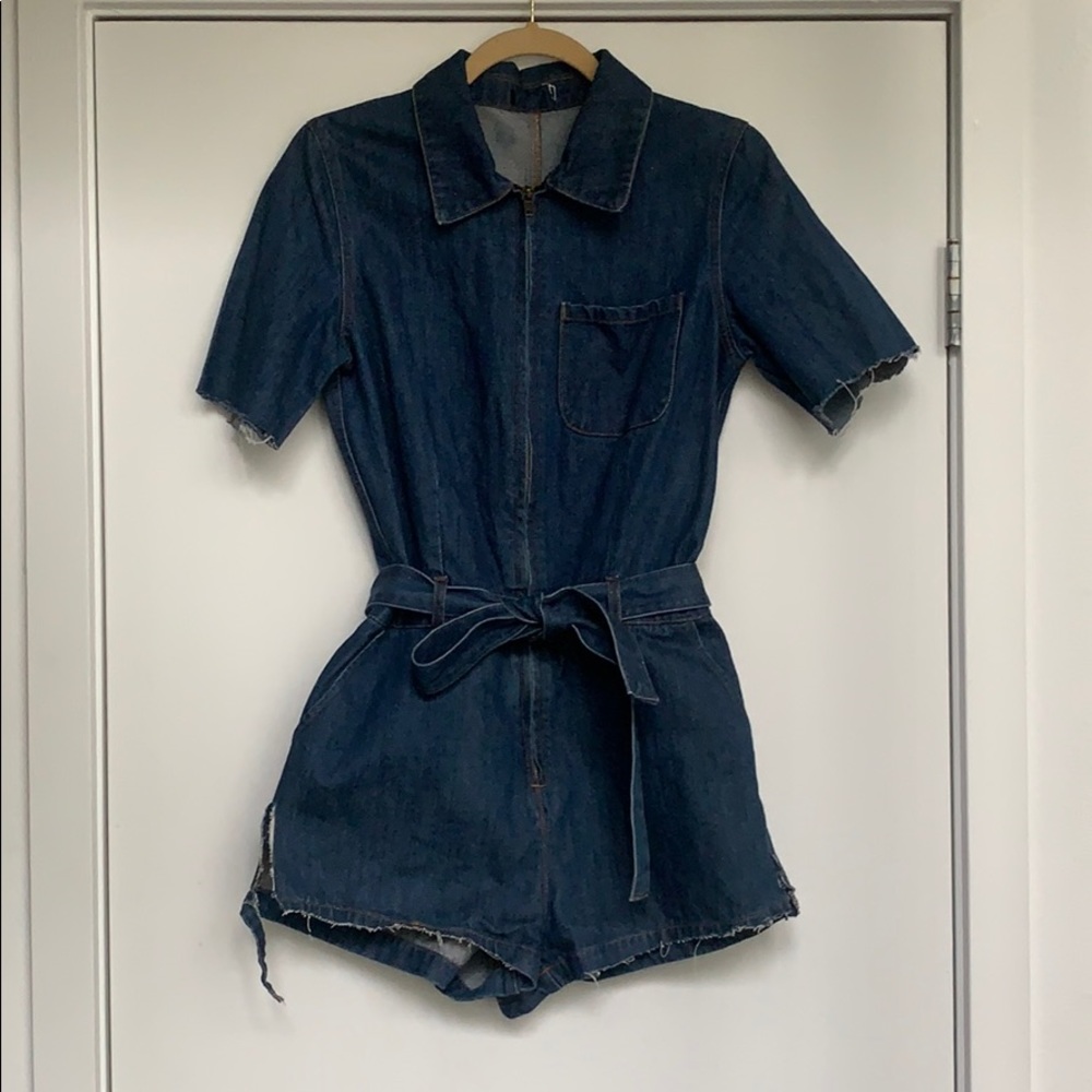 vintage denim coverall
